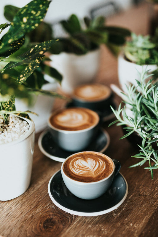 A cup of rich espresso-style coffee brewed from a stovetop moka pot