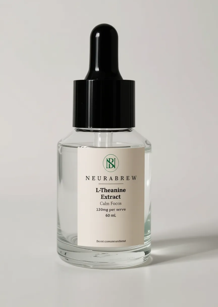 NeuraBrew Calm Focus L-Theanine Extract bottle by The Folk Roaster
